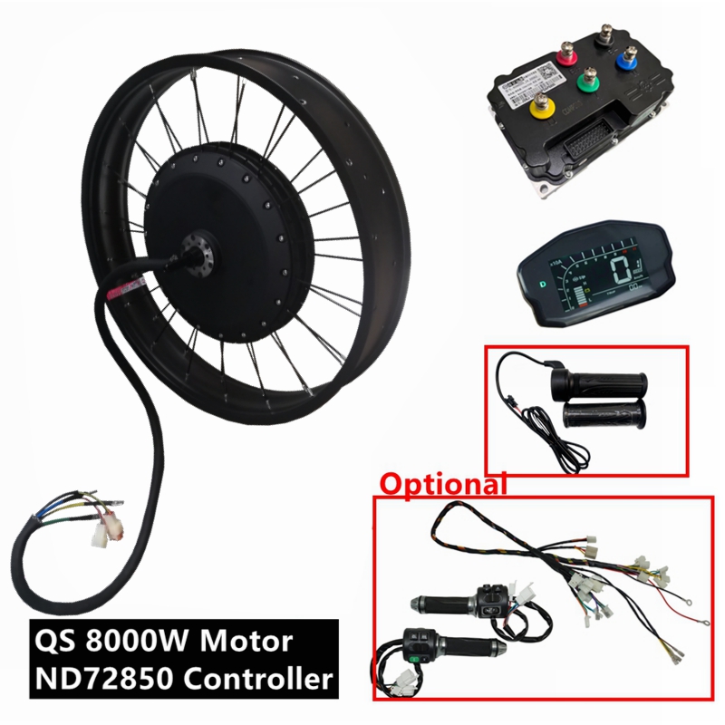 72V 8000W Brushless Hub Motor - NBpower/QS273 V3 72v 8000W 팻 타이어