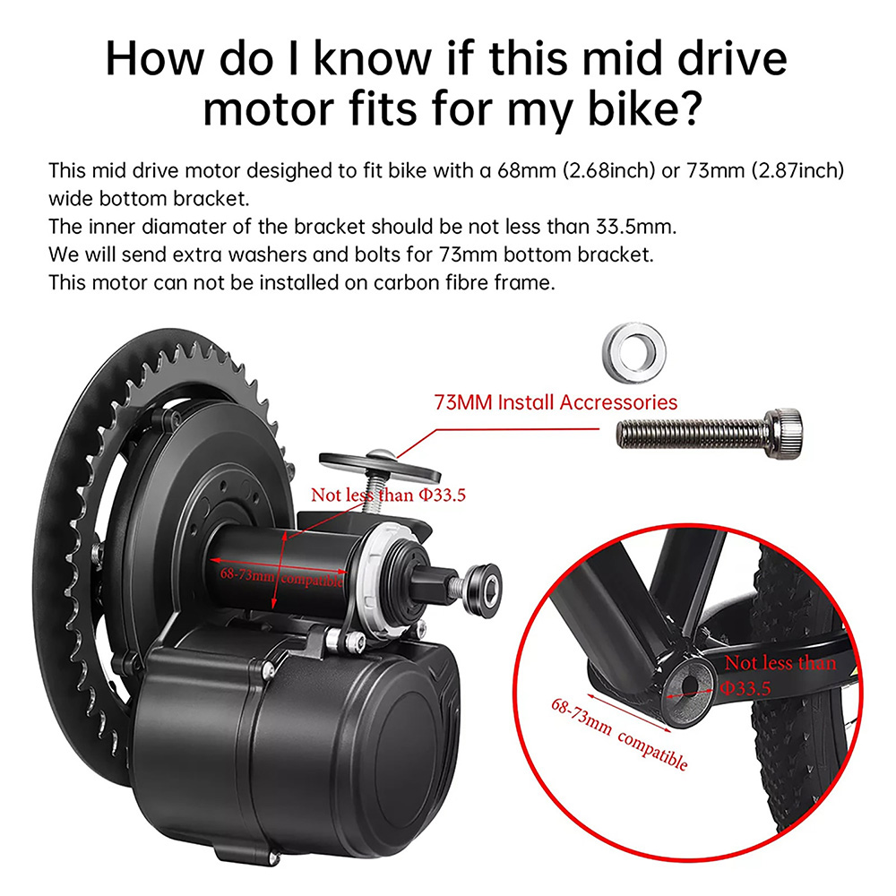 통셩 TSDZ2B 36V 250W 350W 48V 50 - Torque Sensor Mid Drive Motor Kit 리뷰 및 가격