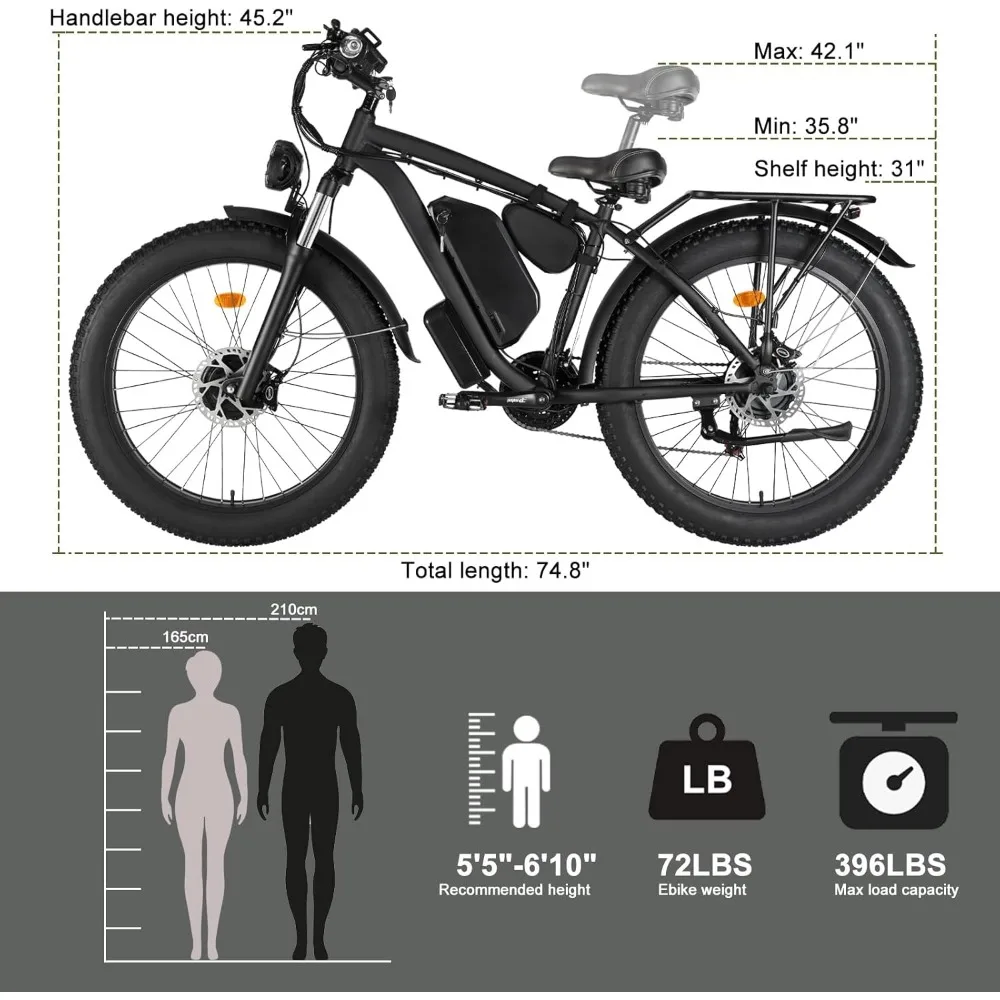 성인용 전기 자전거, 듀얼 모터 2000W 48V/22 - Dual Motor Ebike Kit 2000W 리뷰 및 가격